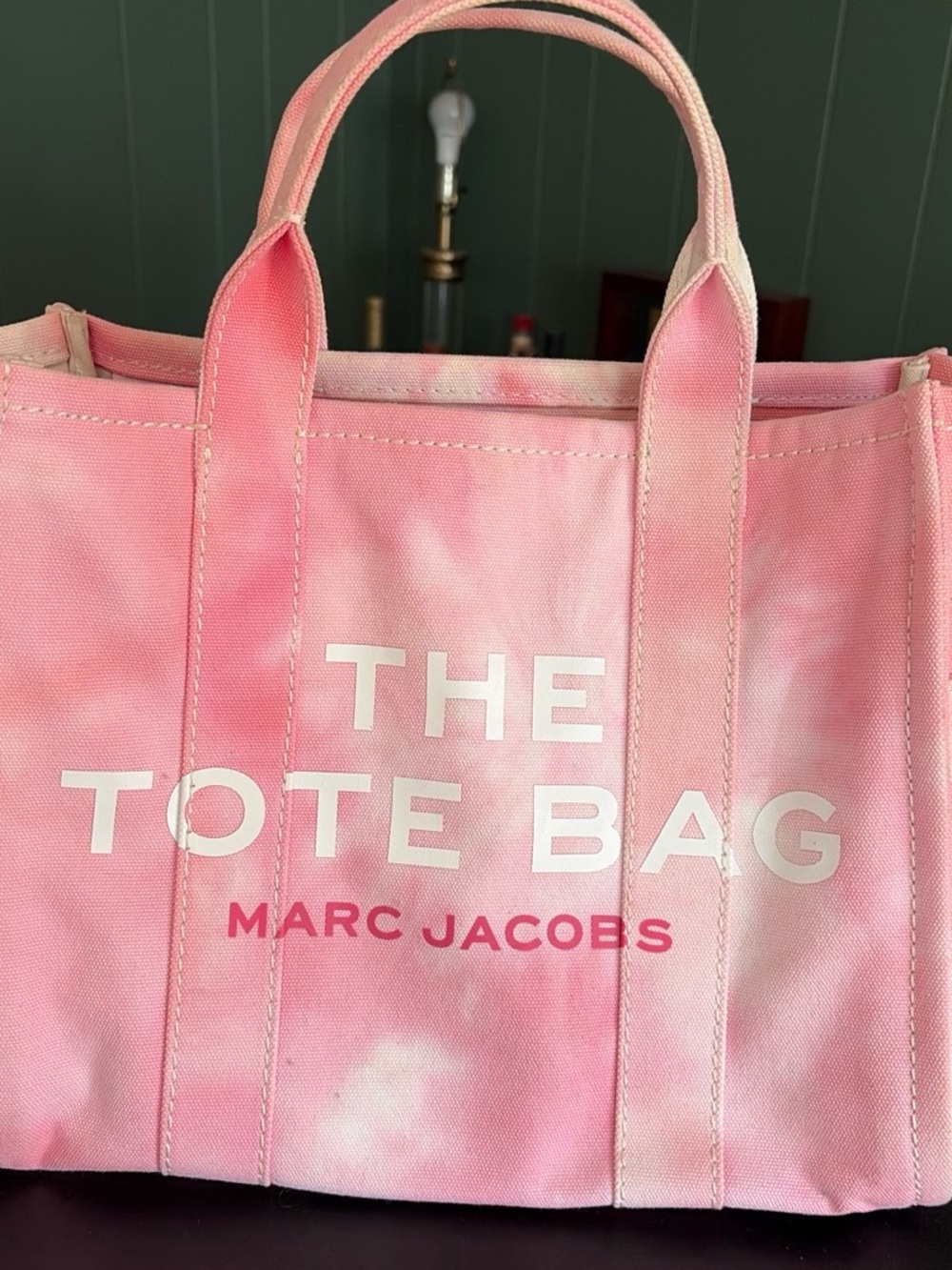 Marc Jacobs Pink Tie-Dye Canvas Tote